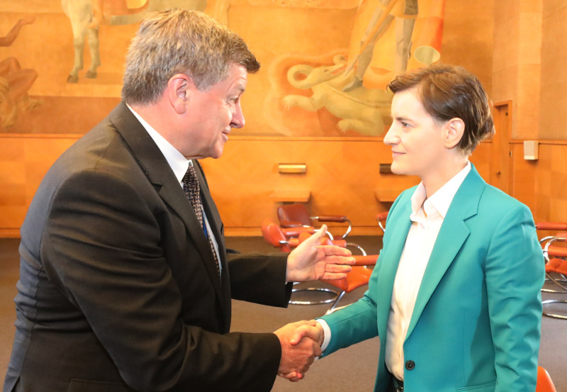 Сусрет Ане Брнабић са Гајом Рајдером