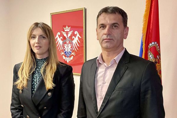 Александра Чамагић и председник Општине Блаце Иван Бургић