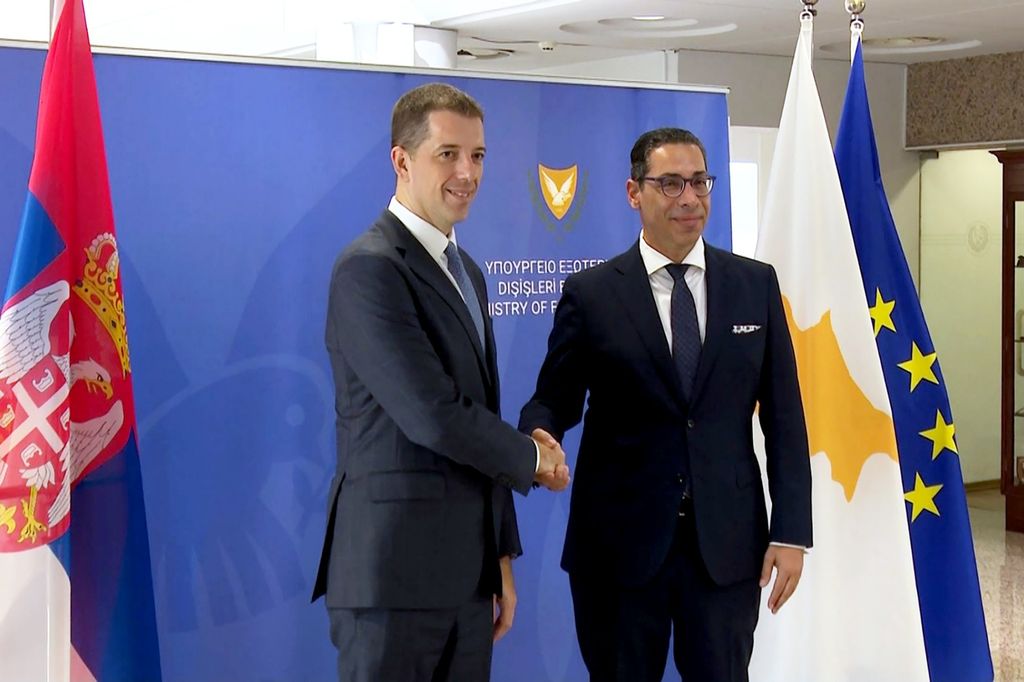 Марко Ђурић и Константинос Комбос