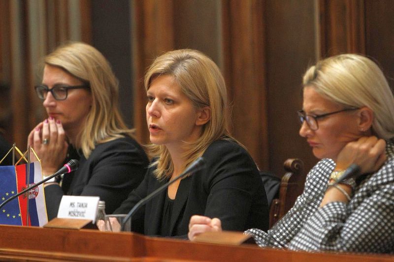 Слева: Матеја Норчич Штамцар, Ксенија Миленковић и Тања Мишчевић